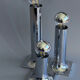 Space Age ceiling lights in chrome by Rolf Krüger for Staff Leuchten, A