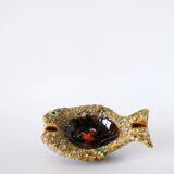 Ashtray catchall in Fat Lava, fish shape, 1970.
