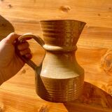 Graphic stoneware pitcher