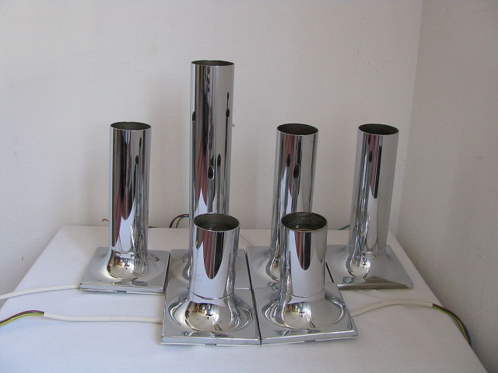 Wall lamp by Rolf Krüger for Staff, 1970s, set of 6