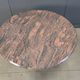 Vintage round granite and brass center table by Belgochrom , 1970s