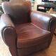 Art deco leather club Chair