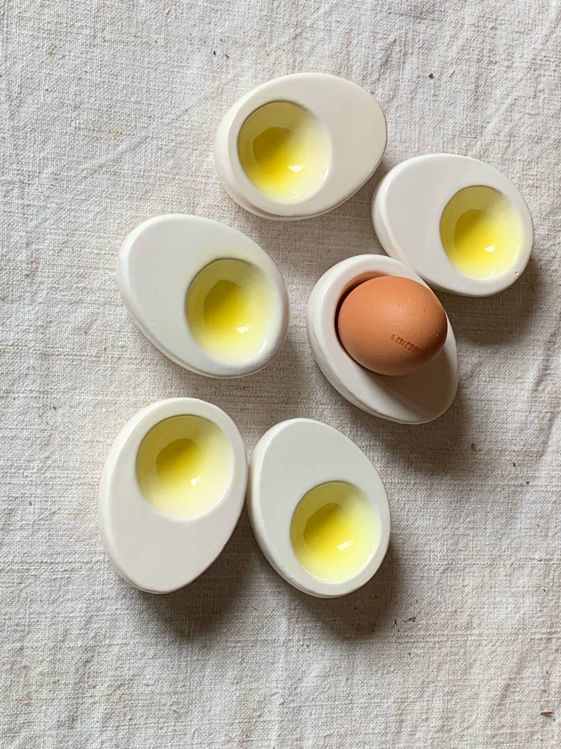 Italian ceramic egg cups 1950