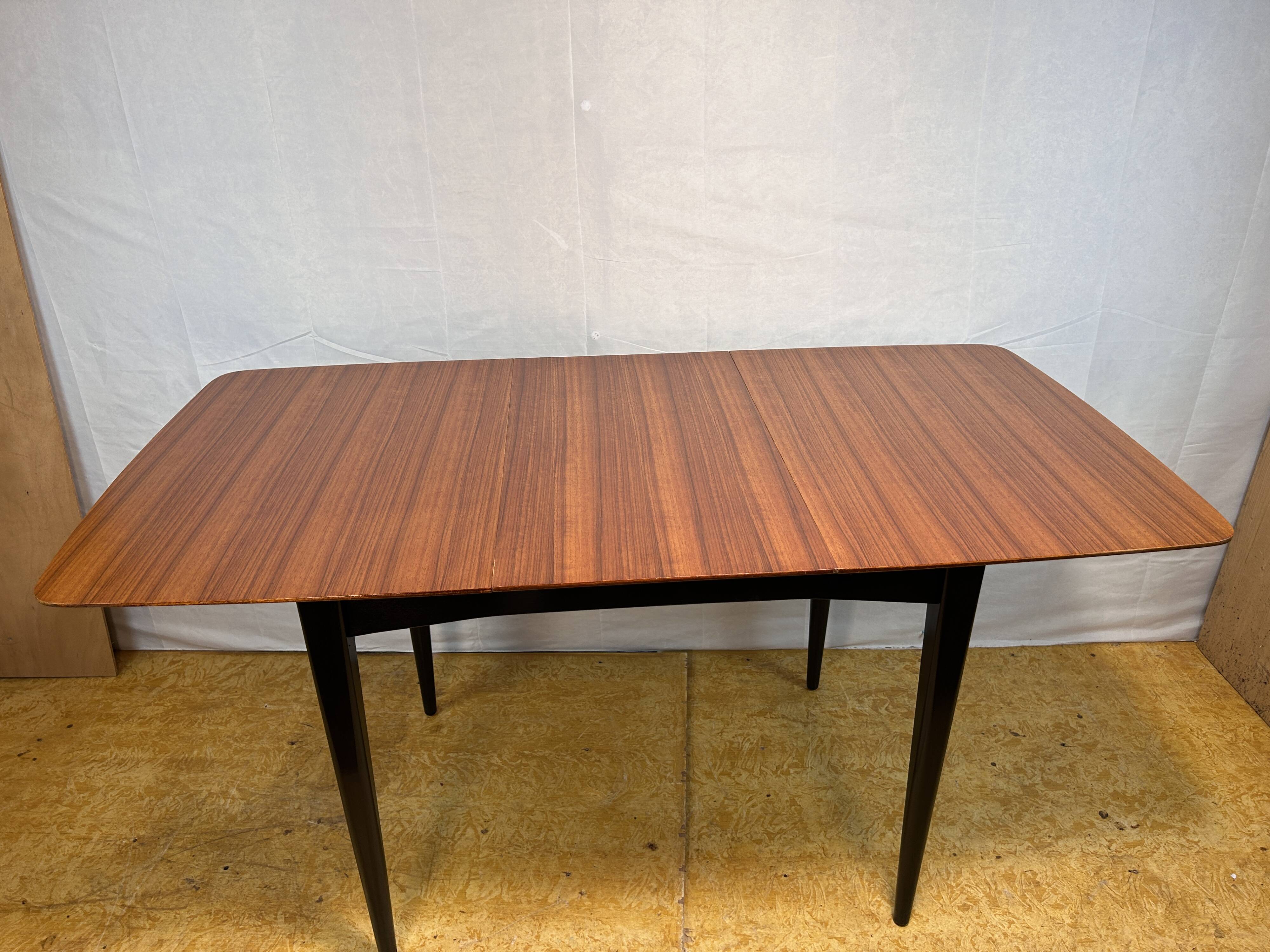 Mid Century Retro Vintage Teak Extending Dining Table by Wrighton – 1960s
