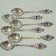 Series of 6 mocha spoons