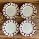 4 assiettes Moulin des Loups « Basque »
