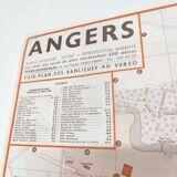 Angers vintage map 74x54cm