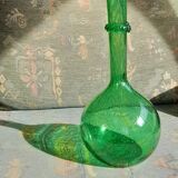 Green vase, biot 60s blown glass
