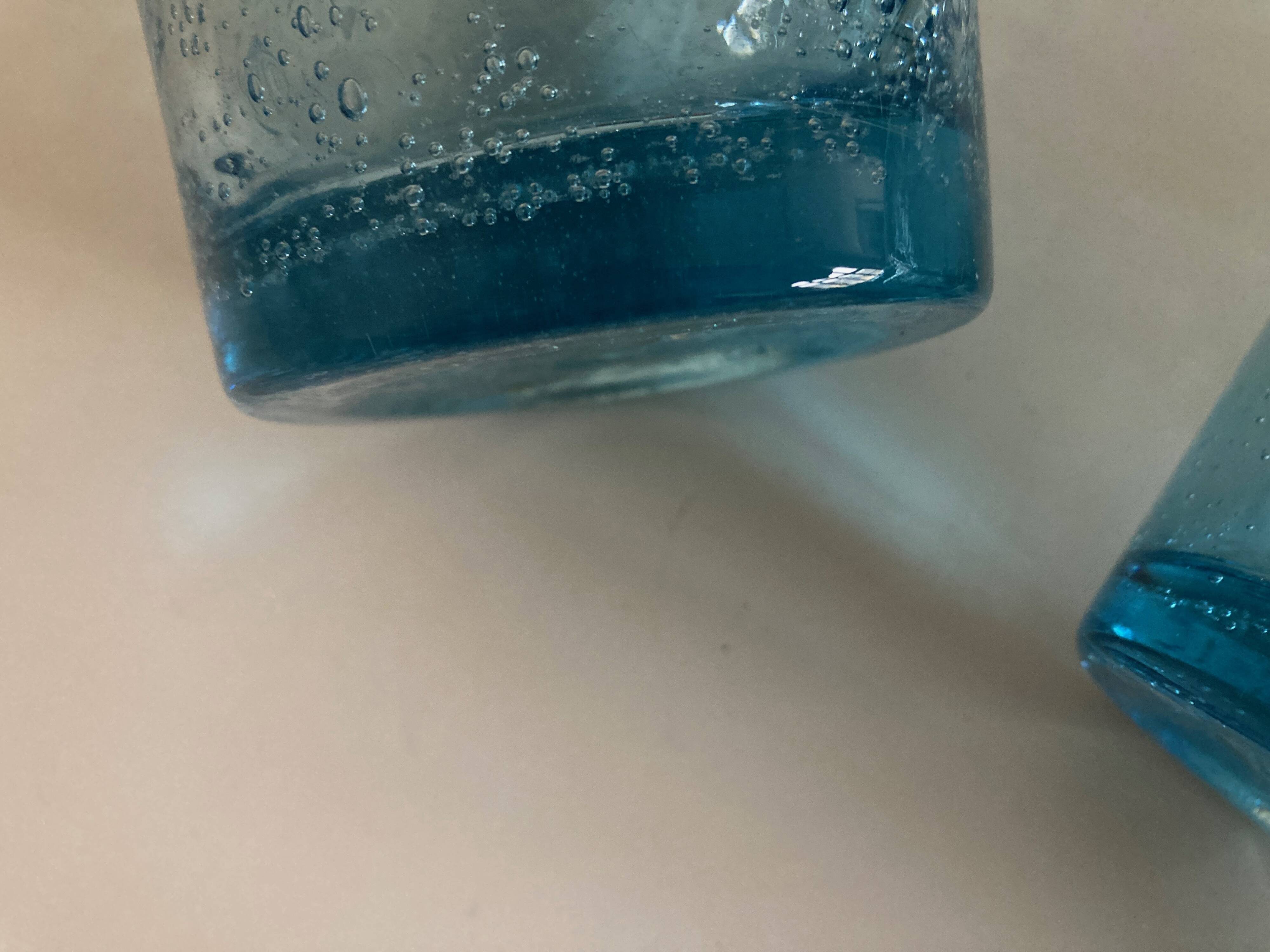 Set of 6 XXXL bubble glass cups from Biot