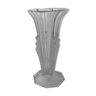 Art deco glass vase sign France