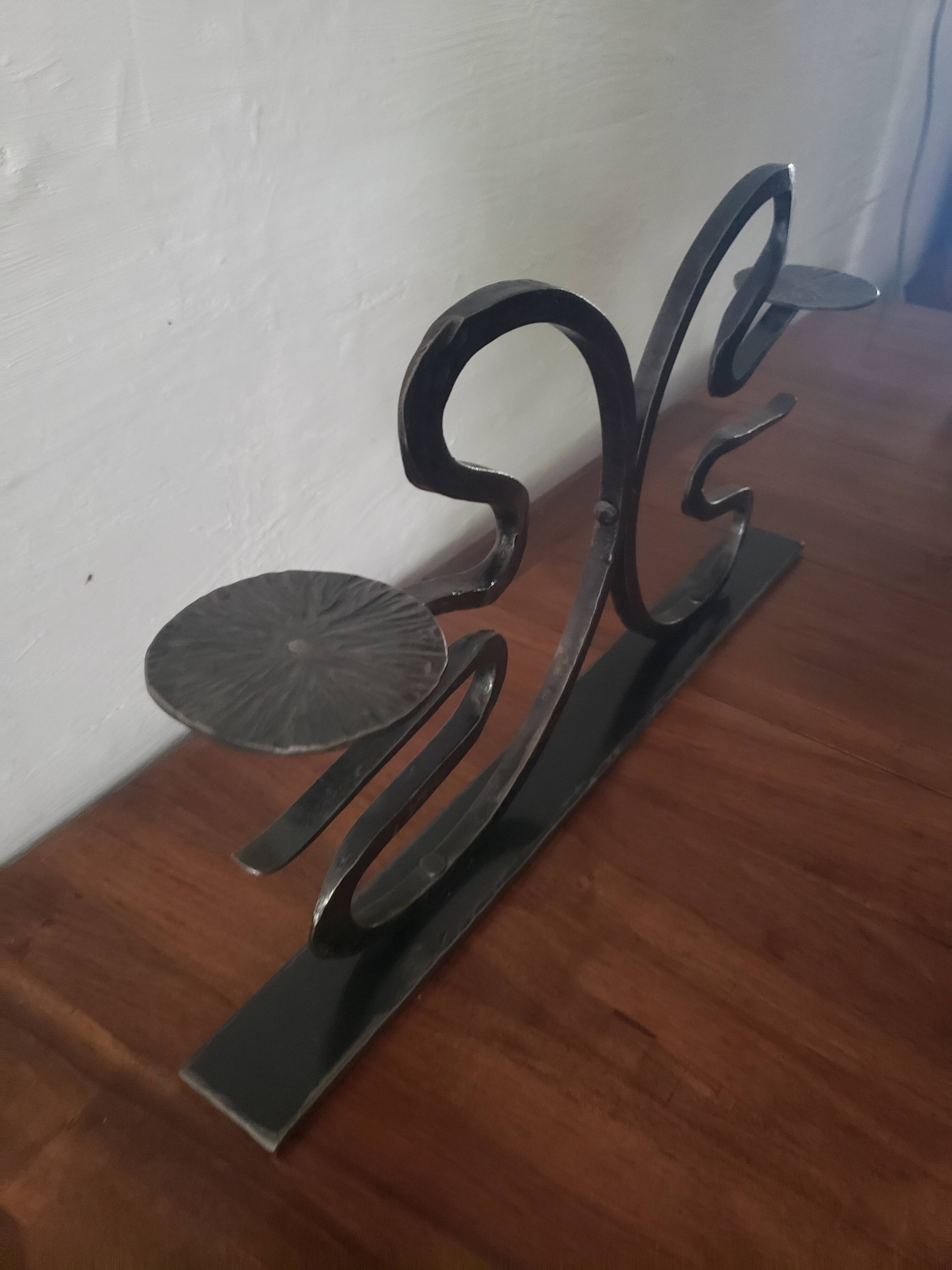 wrought iron candlestick