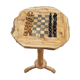rustic olive wood chess table