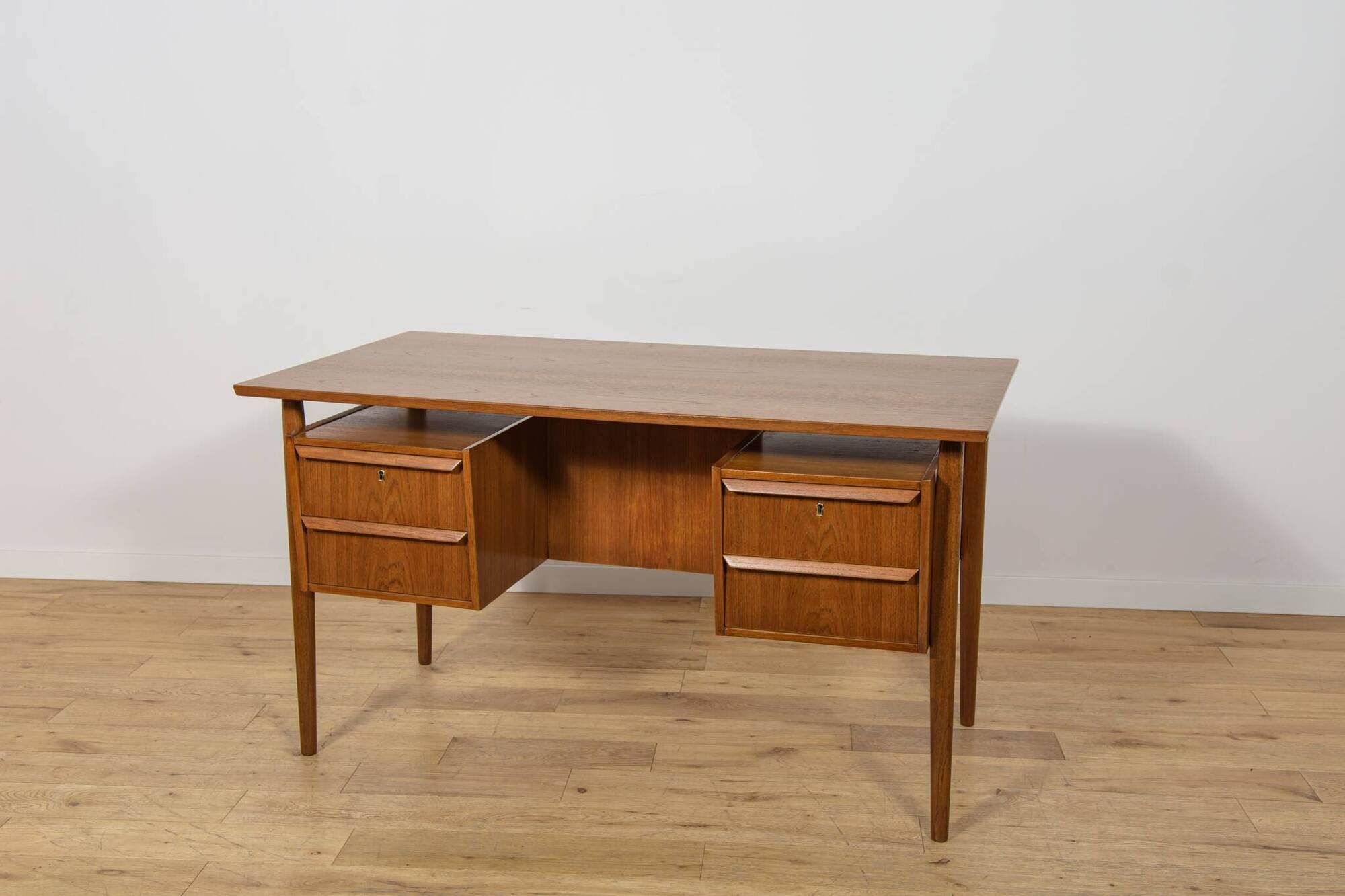 Mid-Century Teak Desk by Gunnar Nielsen Tibergaard, Denmark, 1960s