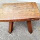 Ancien tabouret de ferme bois brut tripode