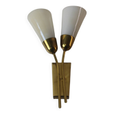 Vintage elegant wall lamp, Kamenický Šenov, Czechoslovakia, 1960's.