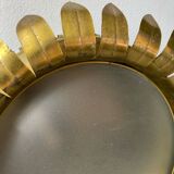 Plafonnier corolle  en laiton,  année 60