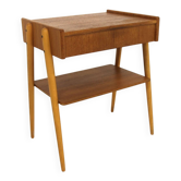 Scandinavian bedside table in teak, AB Carlströms, Sweden, 1960.
