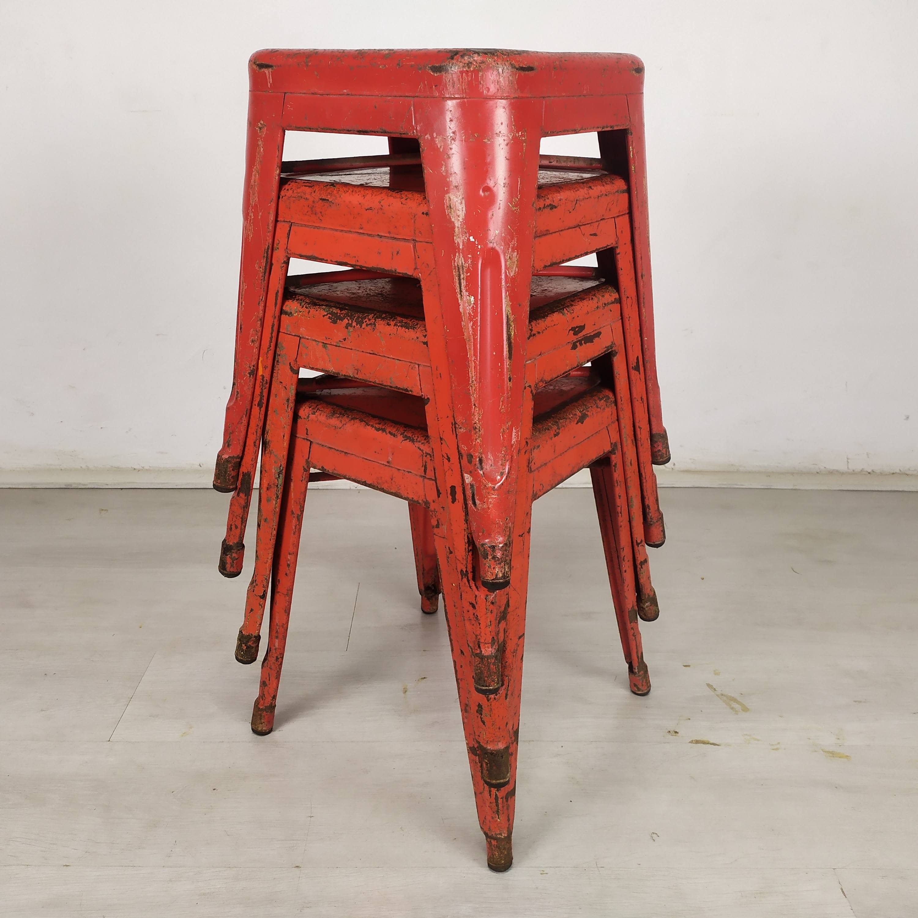 4 tolix indus stools