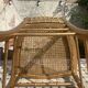 Antique golden bamboo-style chair