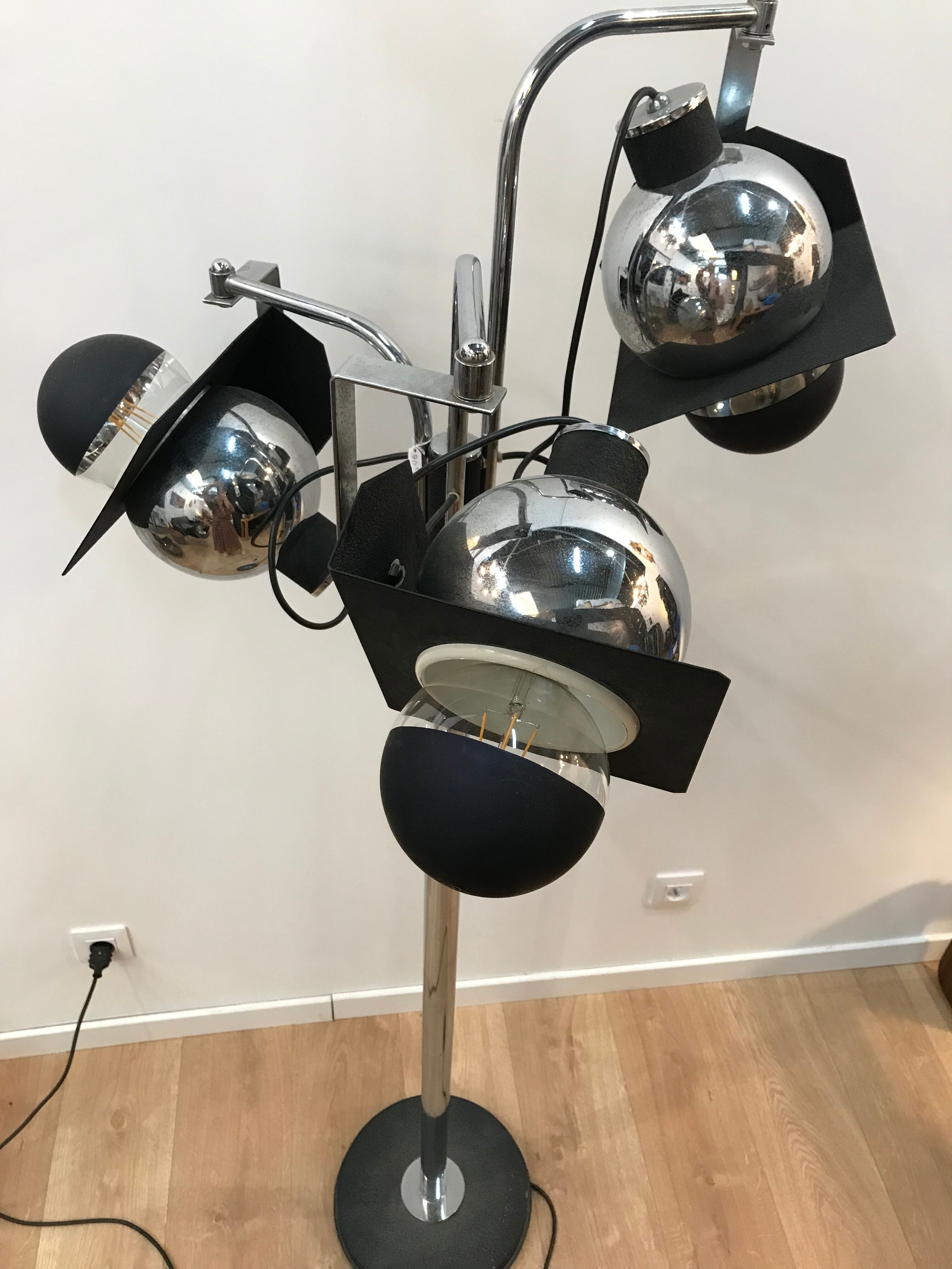 Vintage industrial floor lamp