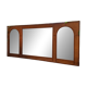 Italian coastal mirror in bamboo and rattan in the style of Vivai del Sud, 1970s.