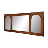 Italian coastal mirror in bamboo and rattan in the style of Vivai del Sud, 1970s.