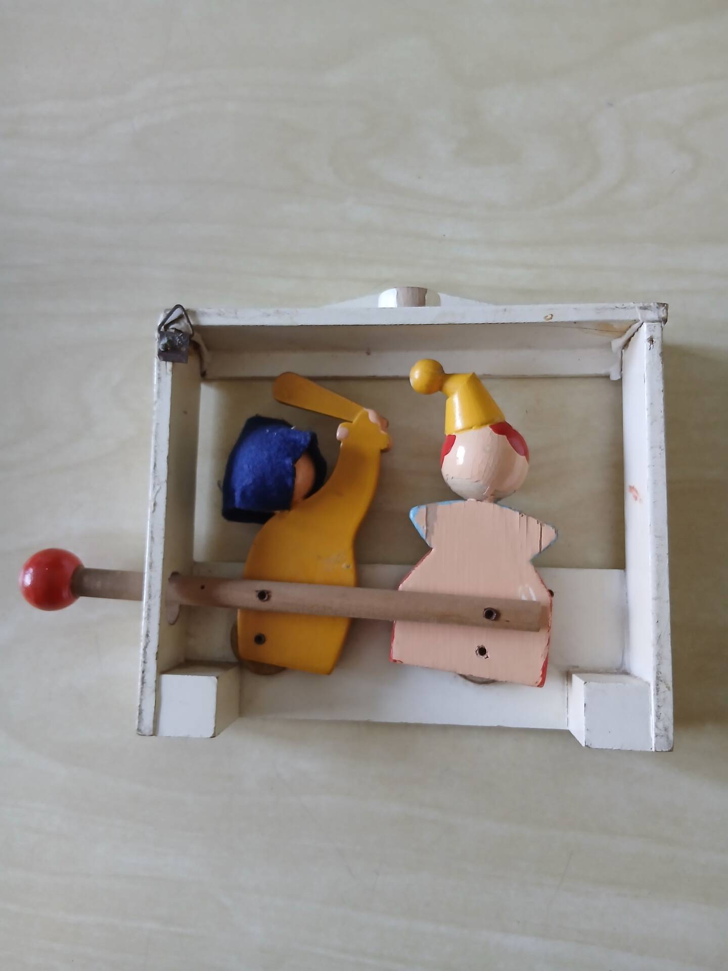 Old wooden Punch & Judy theatre