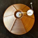 Vintage rattan pendant light