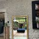 Pearled fireplace mirror 162.5/107.5cm gilded with gold leaf, fireplace trumeau, mirror.