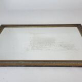 Miroir en bois peint