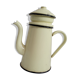 Enamelled yellow coffee maker