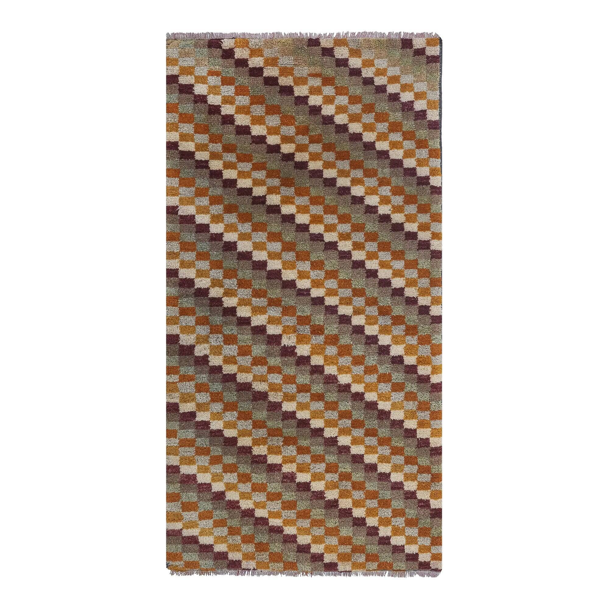 Vintage Turkish handmade rug 77x156 cm