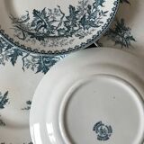 Lot 6 flat plates iron earth Thistle