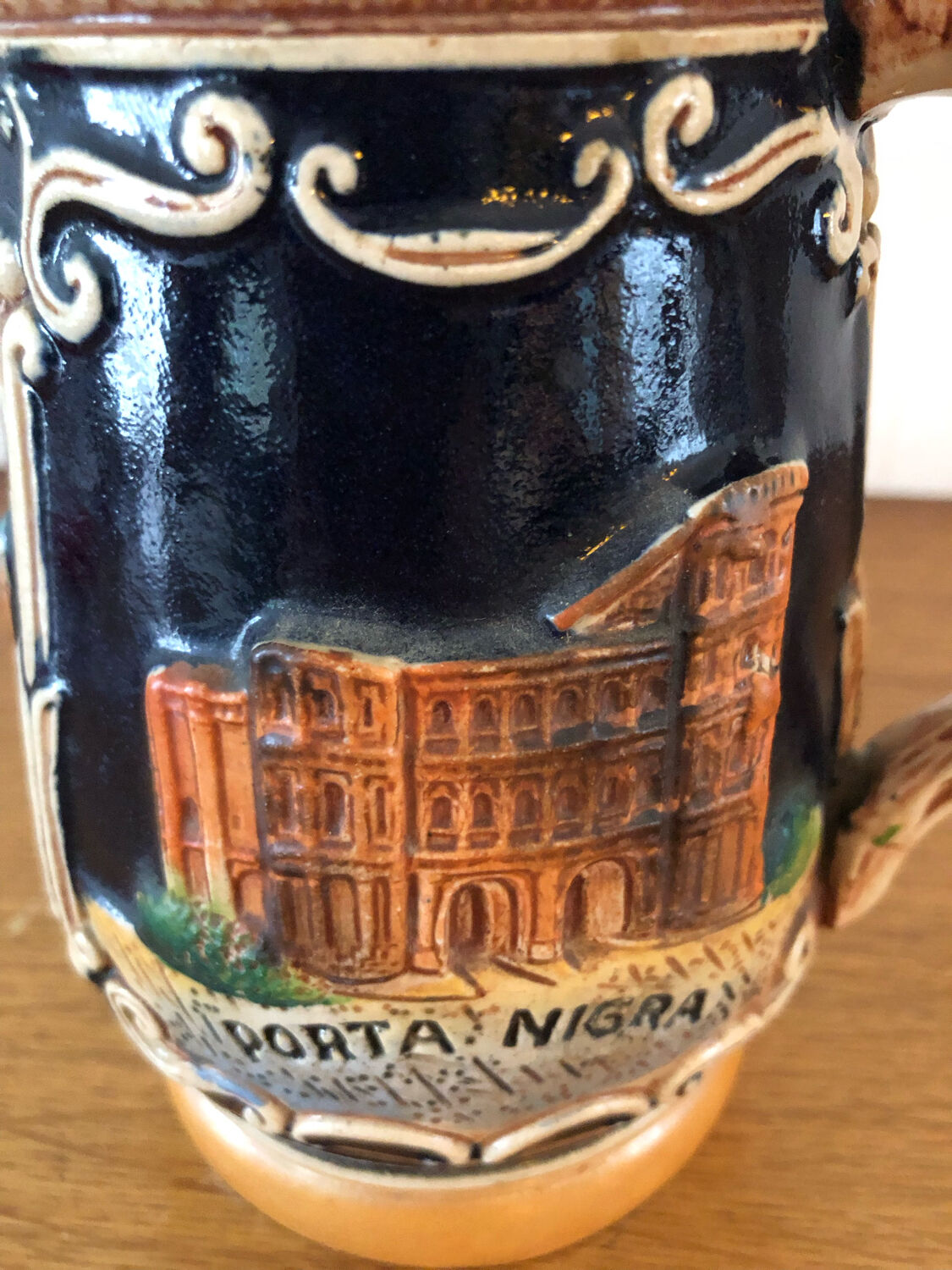 Vintage German ceramic beer mug