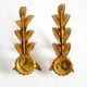 Pair of 1960s Italian gold-plated Florentine wall lamps
