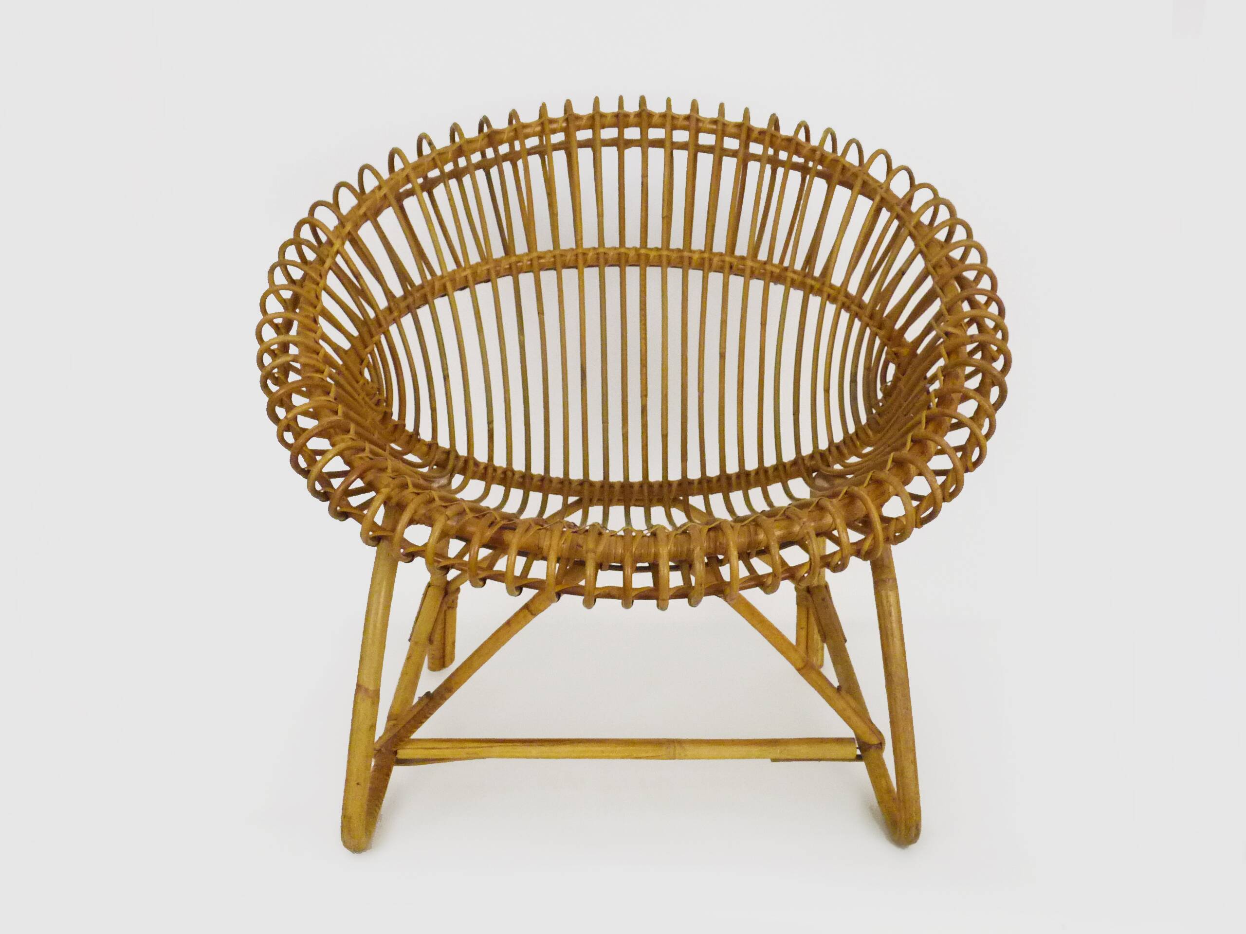 vintage rattan armchair from the 60s