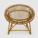 vintage rattan armchair from the 60s