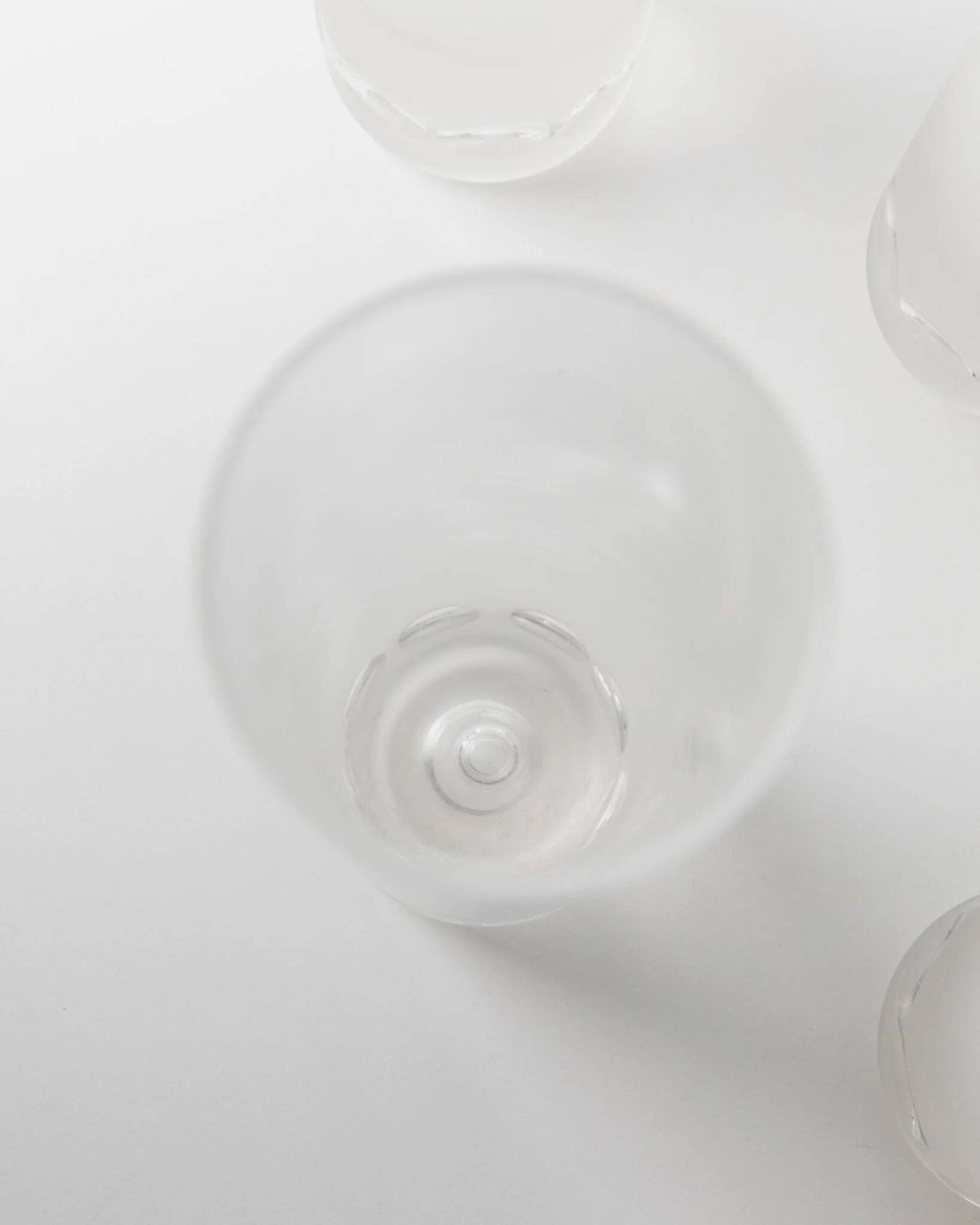 Vintage set of 5 Murano drinking glasses - ice effect with bubble details, heavy quality - Italian design from the 1970s - long drink glasses, gift idea.