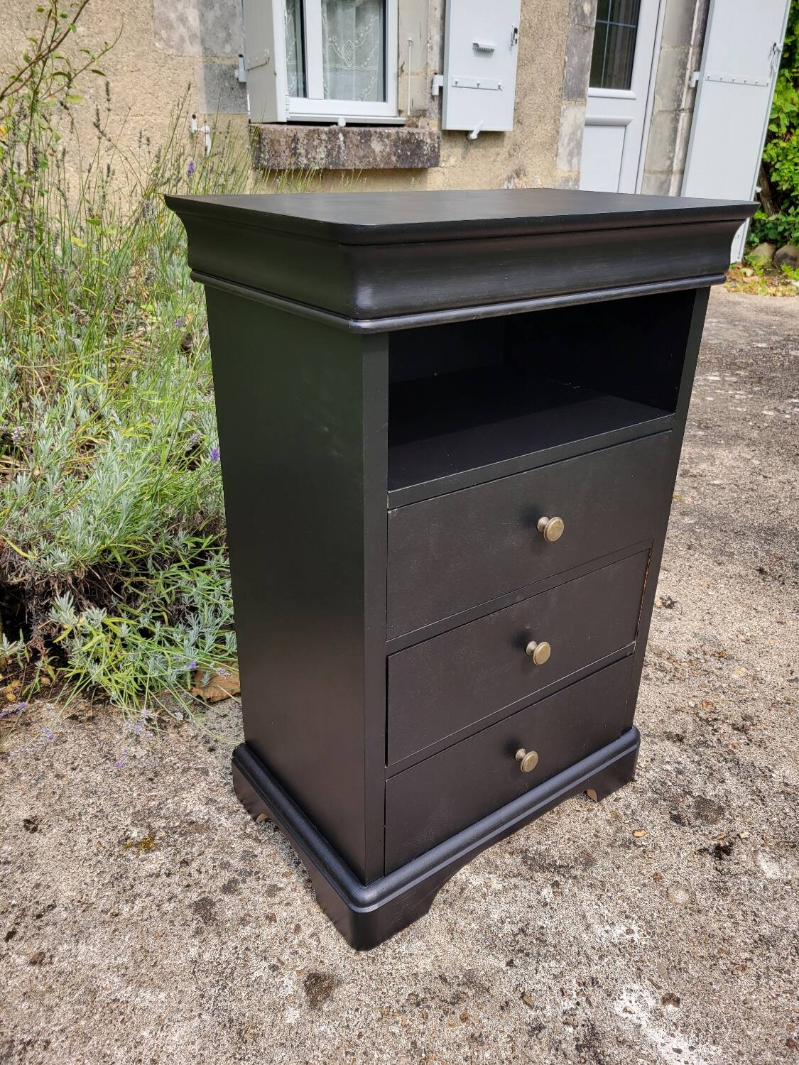 Louis Hilippe black chiffonier