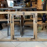 Old wooden workshop window
