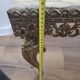 Marble coffee table with brass legs