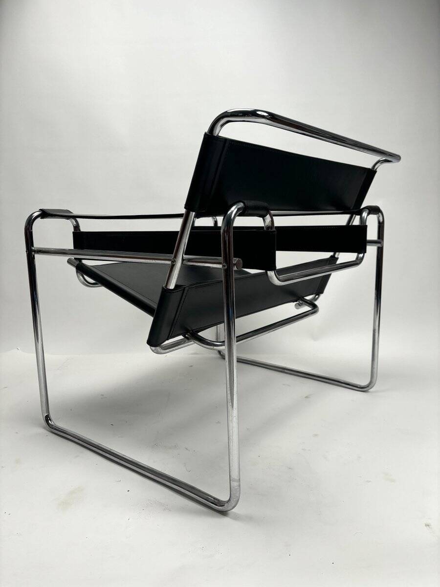 Original Wassily Armchairs attributed to Marcel Breuer for Gavina, 1970s, Set of 2