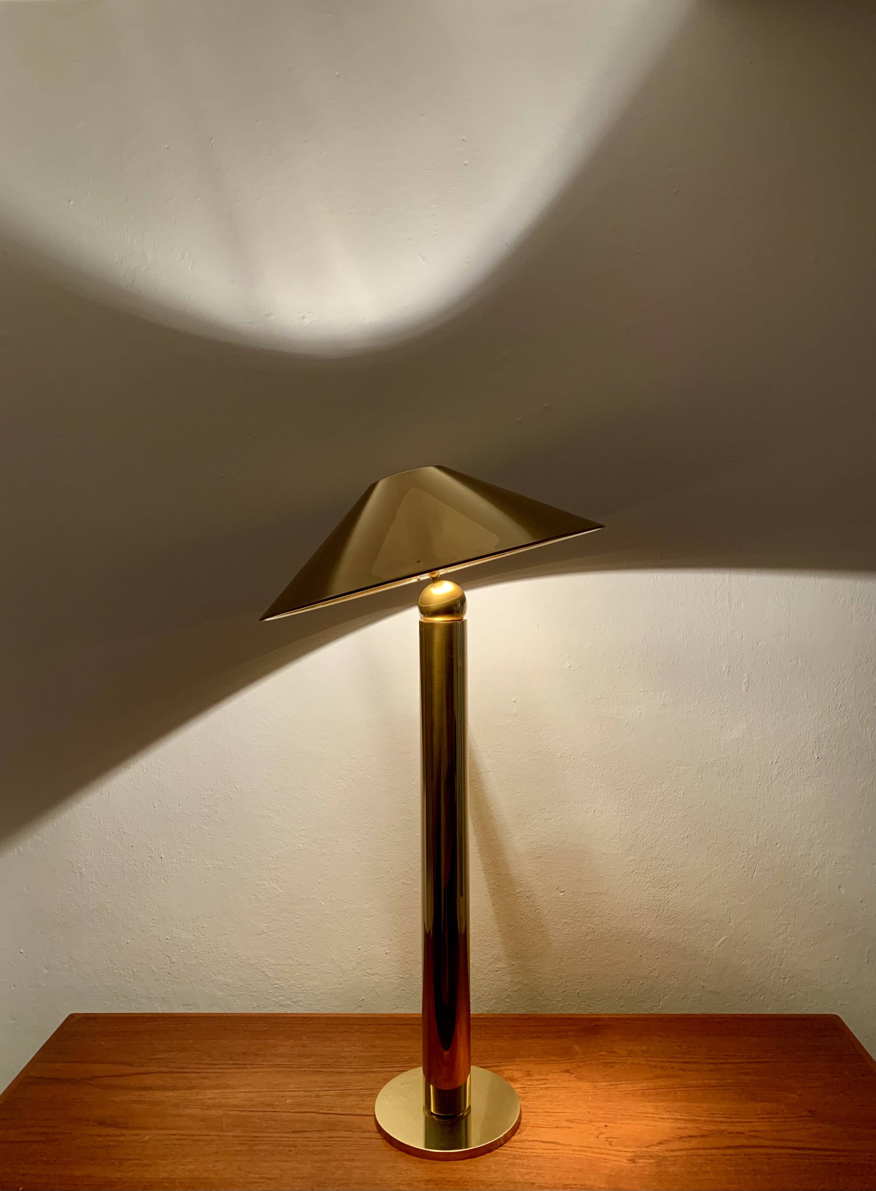Brass Floor Lamp by Florian Schulz