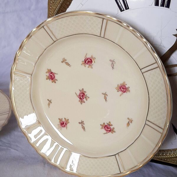 Assiettes à dessert en porcelaine de Limoges vintage Bernardaud