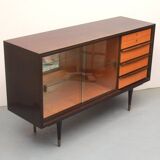 Buffet/vitrine des années 1950 bicolore