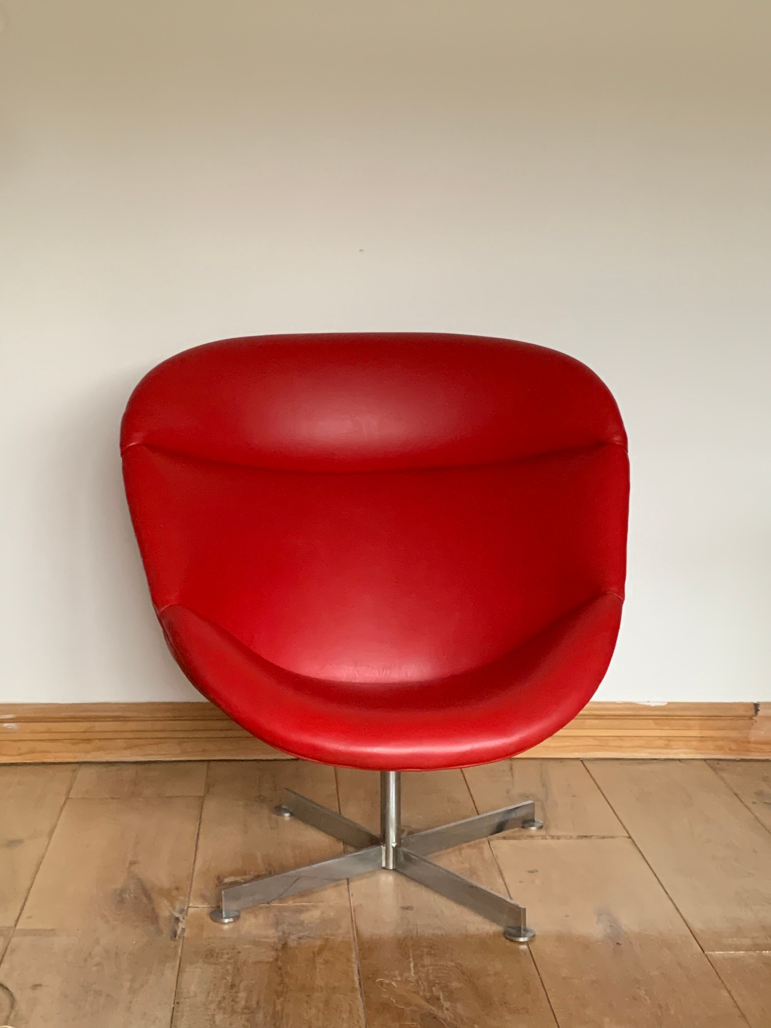 Fauteuil Egg vintage Rohé Noordwolde, années 1960