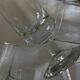Set of 9 modernist half crystal water wine roller glasses 1960