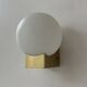 Vintage wall light, brass and opaline, France, 1970.