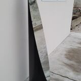 Vintage psyche mirror on foot 1980