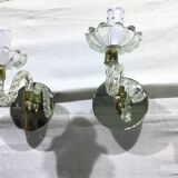Pair of glass and mirror sconces